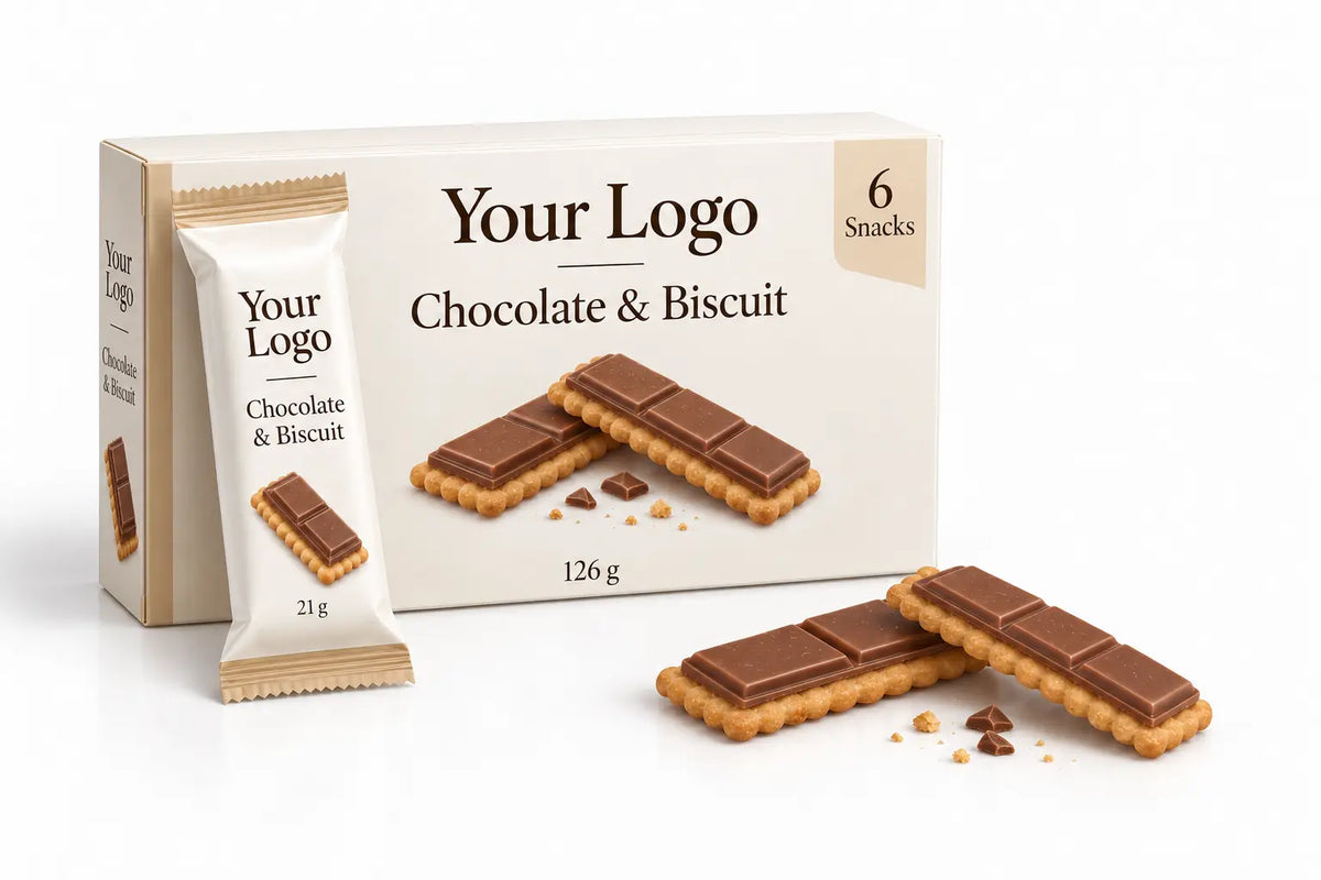 Chocolate and biscuit snack multipack