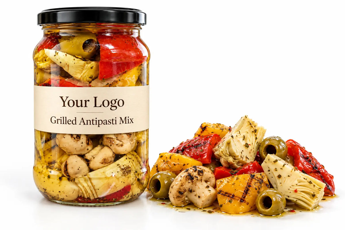 Grilled Italian antipasti mix